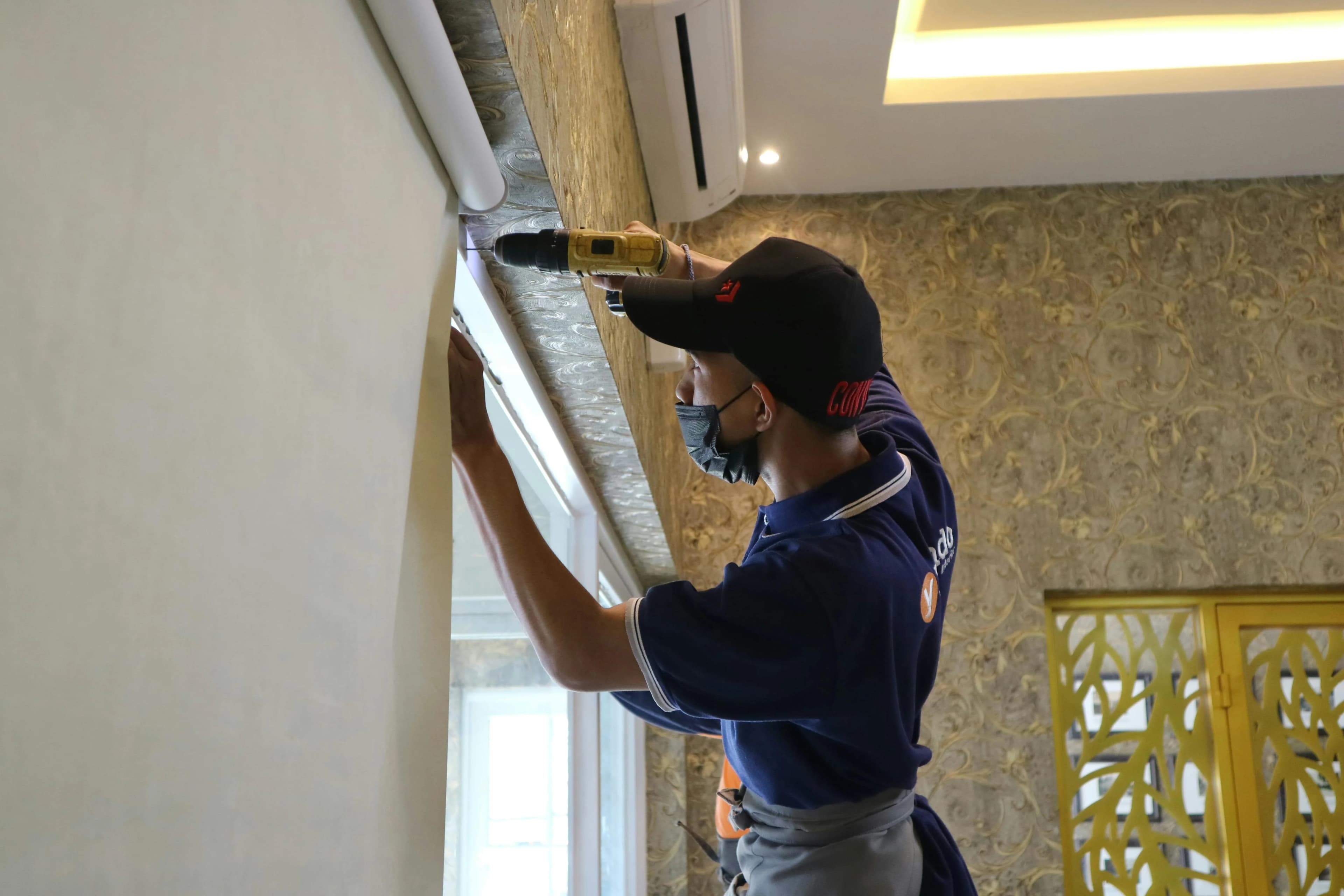 Home services professional at work